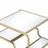 Astrid - Mirrored End Table - Gold - Image 3