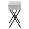 Accent Side Table, 1 Storage Drawer, Contemporary And Modern - Gray - Image 3