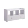 Entryway Shoe Bench, Three Shelves Organizer With Storage Drawer - White - Image 3