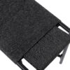 Handwoven Paper Rope Foot Rest Shoes Stools Ottomans For Entryway, Living Room, Bedroom & Office - Black - Image 14