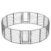 16 Panels Heavy Duty Metal Playpen With Door, Dog Fence Pet Exercise Pen For Outdoor - Black - Image 9