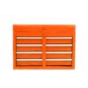 Rolling Tool Chest, 5 Drawer Tool Box Organizer With Lockable Wheels & Sliding Drawers & Detachable Top & Adjustable Shelf, Tool Storage Cabinet For Garage Workshop - Orange - Image 10