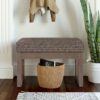 Milltown - Footstool Small Ottoman Bench - Mink Brown - Image 6