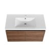 36" Bathroom Vanity Set With Resin Countertop Sink And 2 Doors - Brown - Image 18