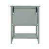 2 Drawer Side Table, American Style, End Table, Suitable For Bedroom, Living Room, Study - Light Gray - Image 10