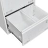 Filing Cabinet Lateral File Cabinet With Lock, 3 Drawer - White - Image 2