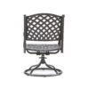 Patio Outdoor Dining Swivel Rocker Chairs With Cushion (Set of 2) - Dupione Brown - Image 16