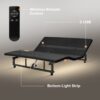Adjustable Bed Base Frame Queen With Head And Foot Incline Wireless Remote - Antique Black - Image 5
