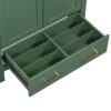 Bathroom Vanity With Single Sink, Combination Under Counter Sink, Bathroom Storage Cabinet With 2 Doors And A Drawer, Soft Closure, Multifunctional Storage - Green - Image 18