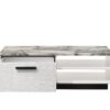 Matilda - Coffee Table With White Faux Marble Top - White - Image 3