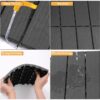 Plastic Interlocking Deck Tiles, (Set of 44), Patio Flooring Outdoor Waterproof All Weather Use For Garden Poolside Front / Back Yard - Light Gray - Image 11