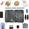 3 Piece Luggage Sets, Lightweight Suitcase With Two Hooks, Spinner Wheels, Tsa Lock, (20/24/28) - Black - Image 18