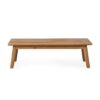 Outdoor Coffee Table Set With Loveseat And Cushion - Brown / White - Image 5