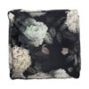 Hazel - Large Square Pouf, Versatile Ottoman Or Floor Cushion, Flower Print - Black - Image 5