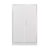 Metal Storage Cabinet With Locking Doors And Adjustable Shelf, Folding Filing Storage Cabinet, Folding Storage Locker Cabinet For Home Office, School, Garage - White - Image 21