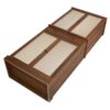 4 Door Cabinet With 1 Drawer, With 4 Adjustable Inner Shelves, Storage Cabinet - Walnut - Image 12