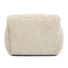 Summit - Faux Sheepskin Overstuffed Arm Chair - Cream Beige - Image 3