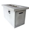 Propane / Gas Outdoor Fire Pit Table Durable Construction - Gray - Image 3