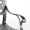 Patio Outdoor Dining Swivel Rocker Chairs With Cushion (Set of 2) - Dupione Brown - Image 9