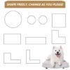 108.27" 16 Panels Heavy Duty Metal Playpen With Door, Dog Fence Pet Exercise Pen For Outdoor - Black - Image 7