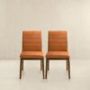 Ines - Dining Chair (Set of 2) - Brown / Burnt Orange - Image 2
