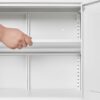 Metal Kitchen Storage Cabinet, Kitchen Pantry Storage Cabinet With Doors And Shelves, Storage Cabinet With Adjustable Leveling Foot For Kitchen, Living Room And Dining Room - White - Image 13