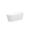 Freestanding Bathtub, Modern & Contemporary Design Soaking Tub With Brushed Nickel Pop-Up Drain And Minimalist Design Overflow - White - Image 10