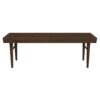 Mia - Mid-Century Modern Bench - Dark Brown - Image 10