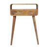 Mini Curved Console Table - Oak - Image 4
