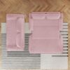 Queen Pull Out Sofa Bed, 3 In 1 Convertible Sleeper Sofa Multifunctional Velvet Loveseat Bed - Pink - Image 10
