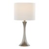 Lenuxe - Contemporary Table Lamp (Set of 2) - Frosted Silver / Off White - Image 3