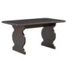 6 Piece Dining Set, Mid-Century Modern Table Set For 6 Persons With 4 Chairs And Bench, Padded Seats And Backrest - Espresso - Image 11