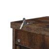 4 Door Cabinet With 1 Drawer, With 4 Adjustable Inner Shelves, Storage Cabinet - Natural - Image 13