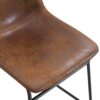 (Set of 4) Retro Chairs, Comfortable Bar Stools, Suitable For Industrial And Vintage Style Environments - Brown - Image 17
