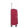 4 Piece Set (16/20/24/28), Softshell Suitcase Spinner Wheels Terylene Luggage Sets Carry On Suitcase Luggage Lightweight Durable Suitcase - Wine Red - Image 11