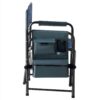 Padded Folding Outdoor Chair With Storage Pockets, Lightweight Oversized Directors Chair For Indoor, Outdoor Camping, Picnics And Fishing - Blue / Gray - Image 16