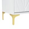 Creative Carved 4 Door Sideboard With Handleless Press To Open Design - White - Image 14