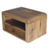 Chunky Floating Bedside Table - Brown - Image 2