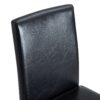 (Set of 4) Backrest Chairs With Silver Metal Legs A Perfect Match For Minimalist And Modern Home Styles - Black / Silver - Image 14
