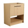 Modern Freestanding 30" Bathroom Vanity With Open Storage Compartment, Construction, Excluding Sink - Oak - Image 12