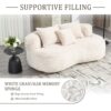 Bean Bag Sofa Lazy Sofa Comfort Lounger High Back Chair For Adults And Kids, Indoor & Outdoor - Beige - Image 5