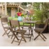 Positano - Foldable Dining Set - Gray - Image 19