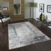 Textures - 2'7" X 7' Polypropylene Area Rug - Multi / White - Image 4