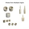 Luxury Natural Marble Living Room Accessories Set, Genuine Marble, 7 Pieces - Glod Yellow Beige - Image 5