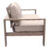 Loveseat, Wood Grained - Light Brown - Image 3