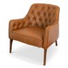 Joshua - Tufted Lounge Chair - Natural / Tan - Image 2
