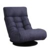 Adjustable Japanese Reclining Floor Chair Sofa With Metal Frame For Living Room & Balcony - Navy - Image 22