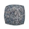 Anita - Square Pouf Ottoman And Floor Cushion - Blue - Image 6