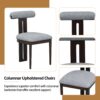 6 Piece Dining Set, Mid-Century Modern Table Set For 6 Persons With 4 Chairs And Bench, Padded Seats And Backrest - Espresso - Image 6