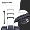 Expandable 3 Piece Luggage Sets Pc Lightweight & Durable Suitcase With Two Hooks, Spinner Wheels, Tsa Lock, (21/25/29) - Black - Image 8